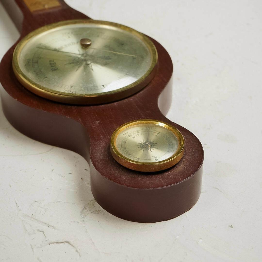 Thermometer wood بارومتر