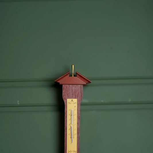 Thermometer wood بارومتر