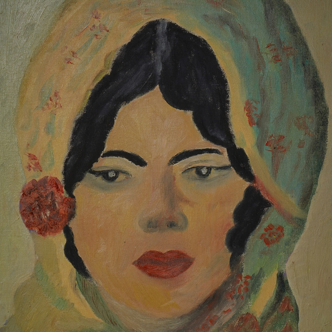 لوحة زيتيه رسم يدوي موقعة