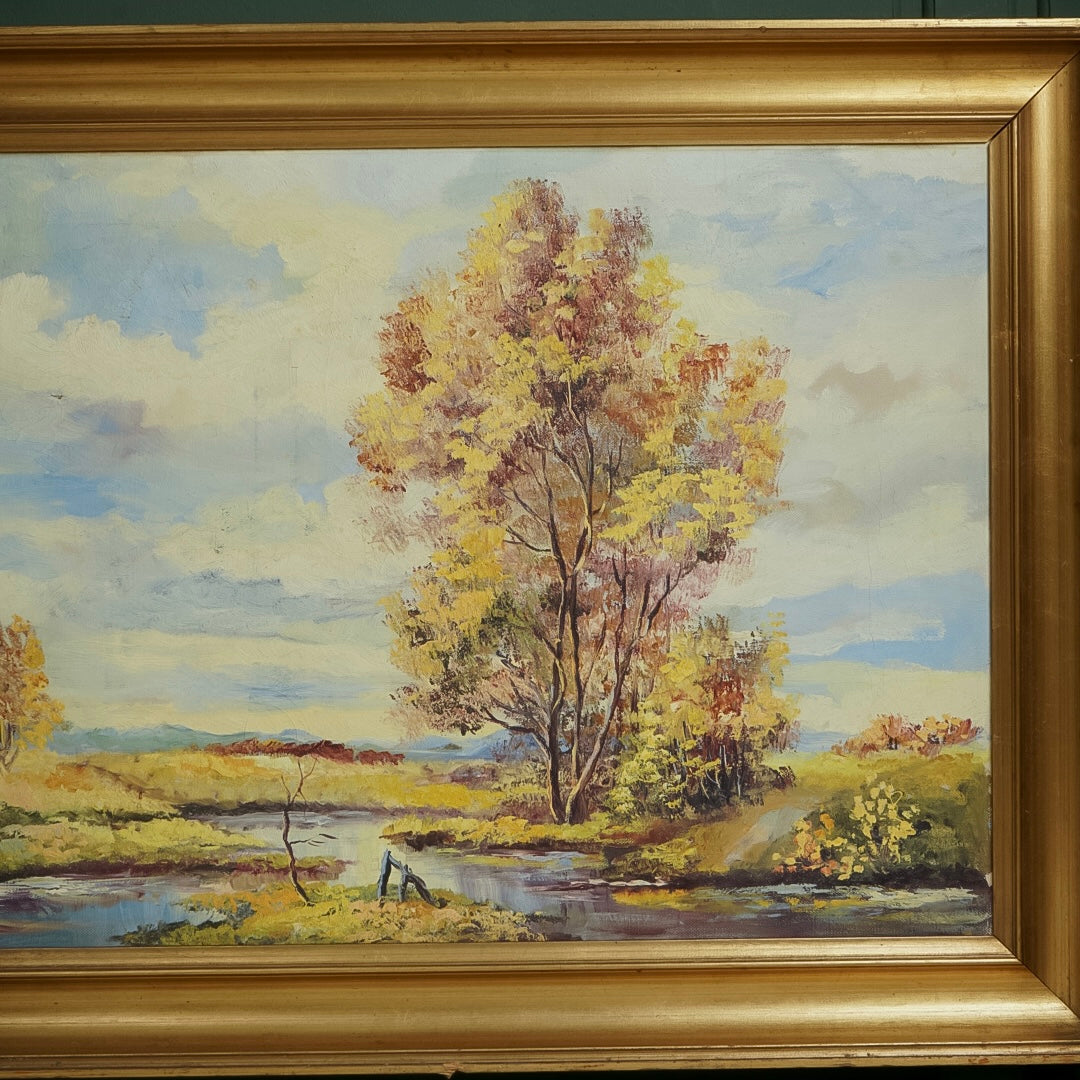 لوحة زيتيه رسم يدوي