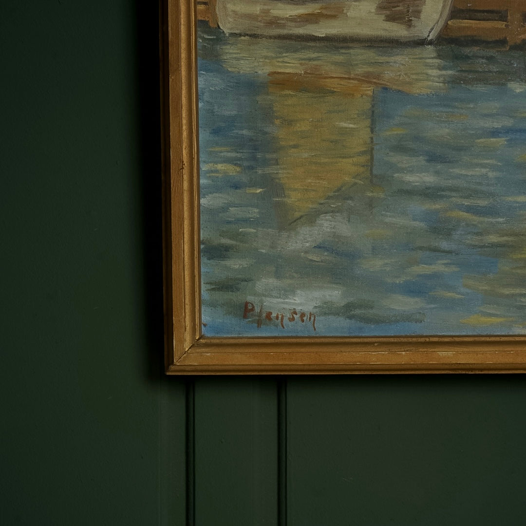 لوحة زيتيه رسم يدوي