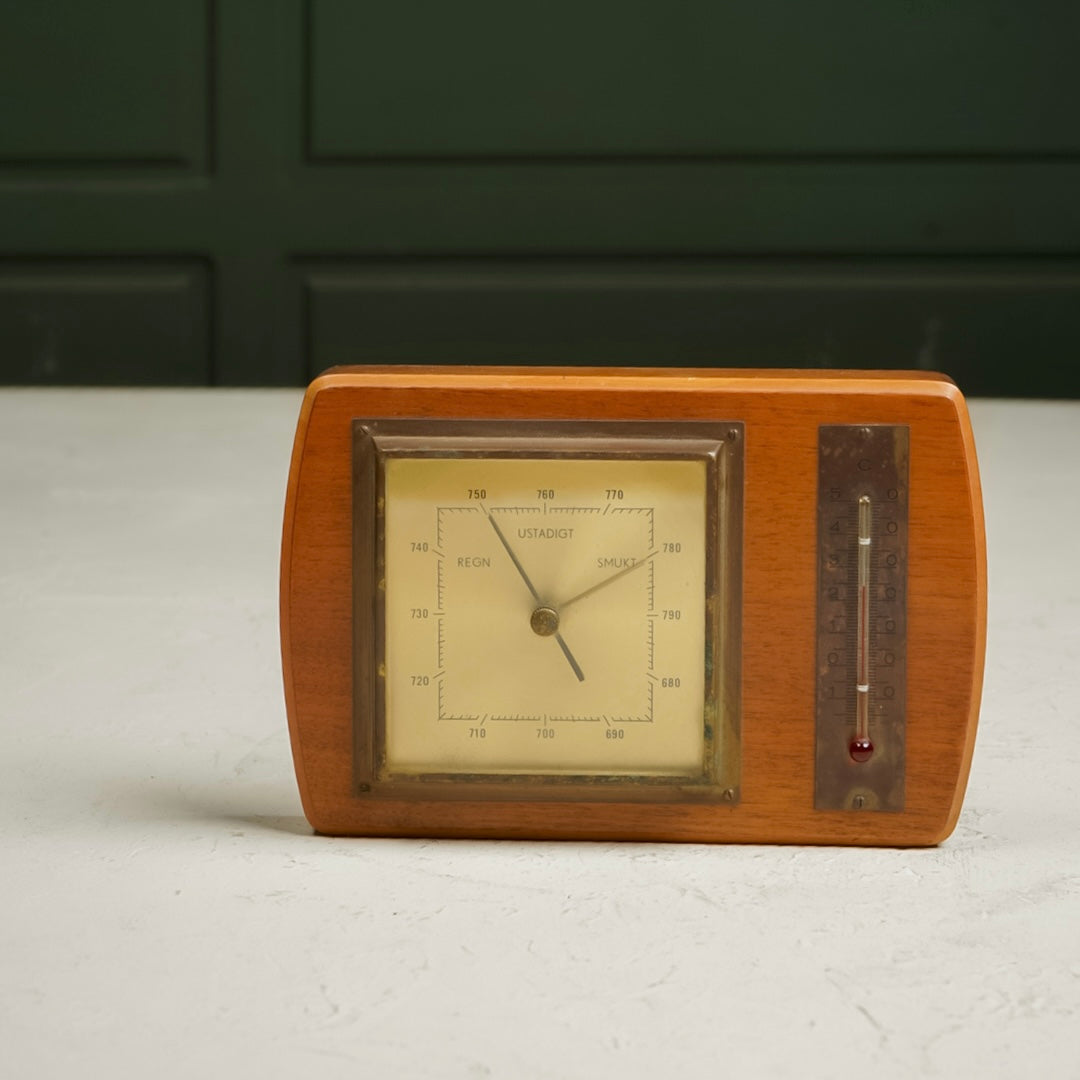 Thermometer wood بارومتر