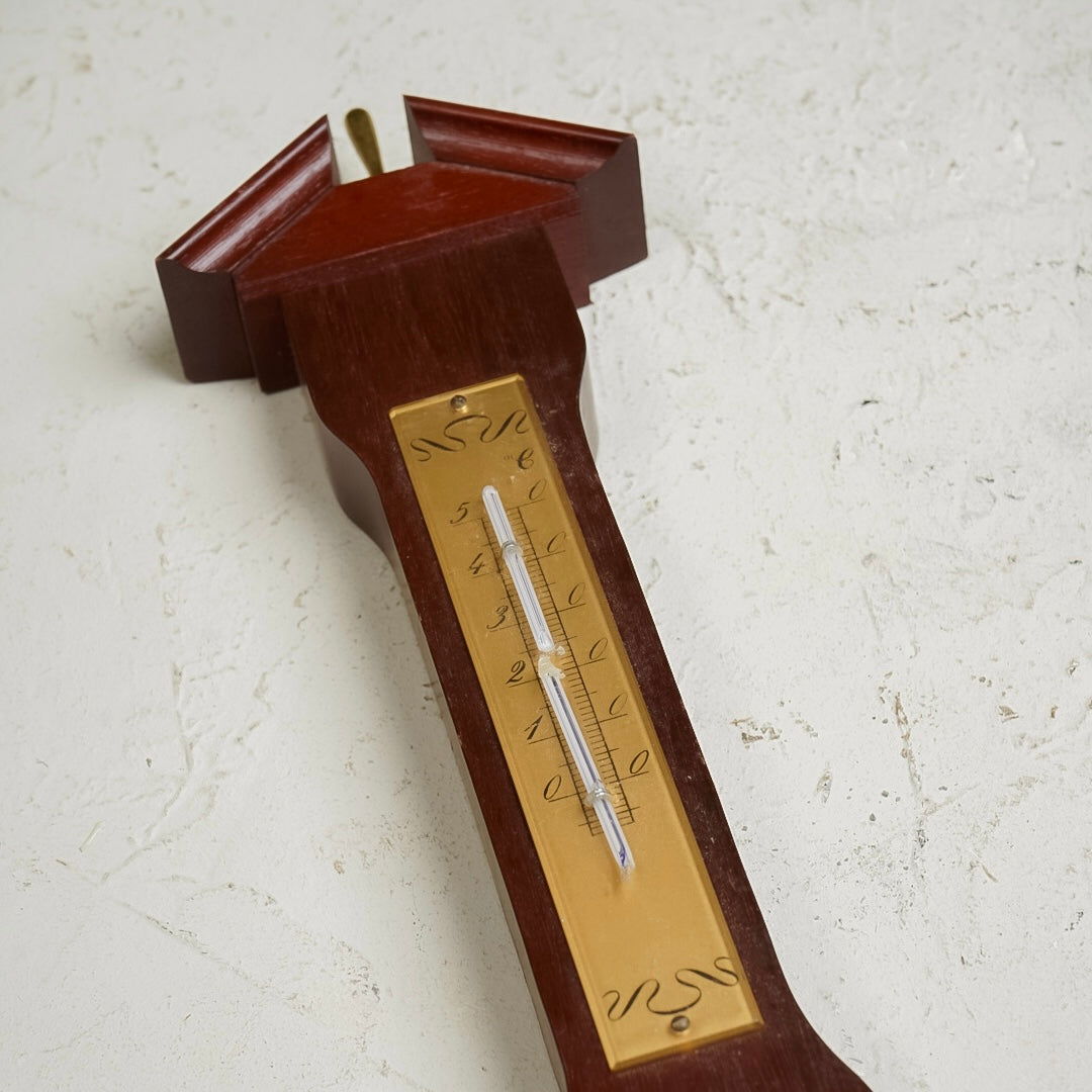 Thermometer wood بارومتر