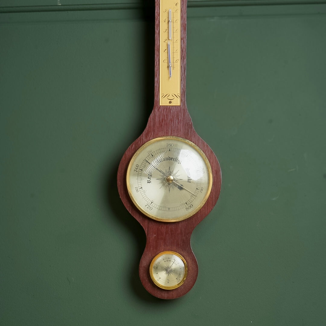 Thermometer wood بارومتر