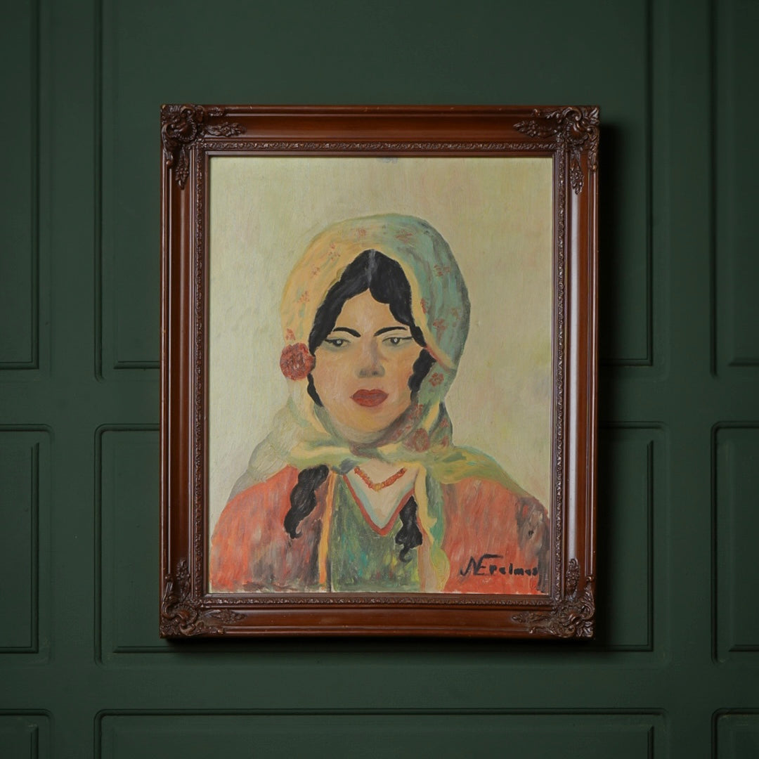 لوحة زيتيه رسم يدوي موقعة